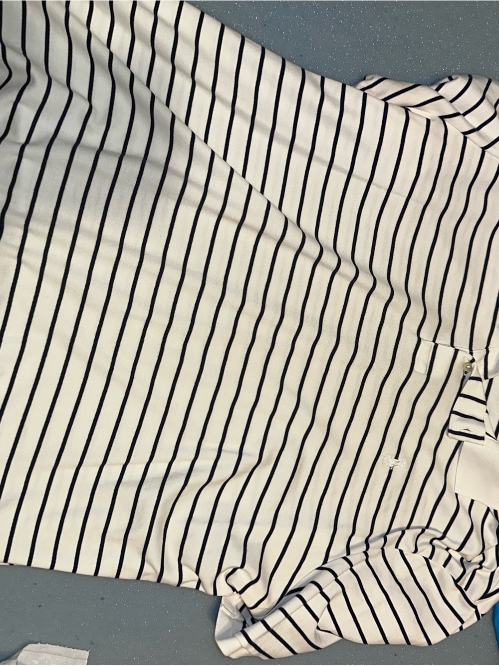 Polo by Ralph Lauren White Polo with Black Stripes